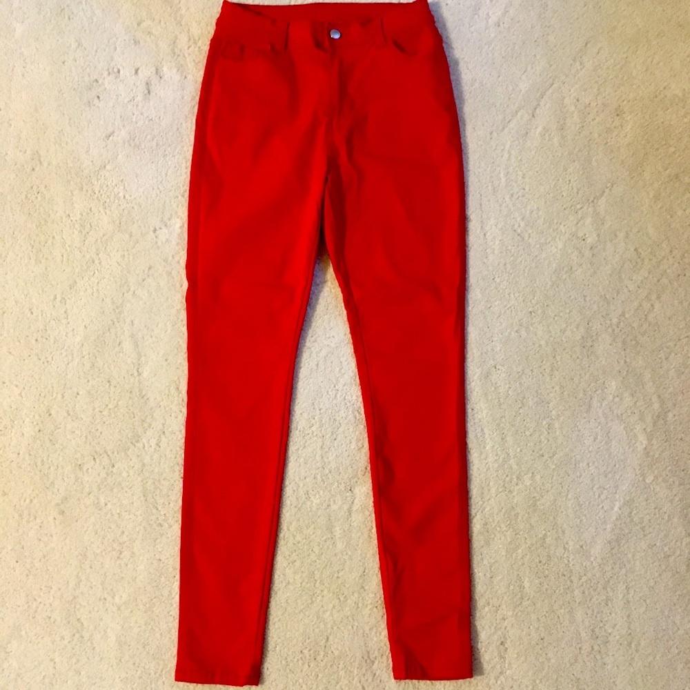 Red Skinny Jeans